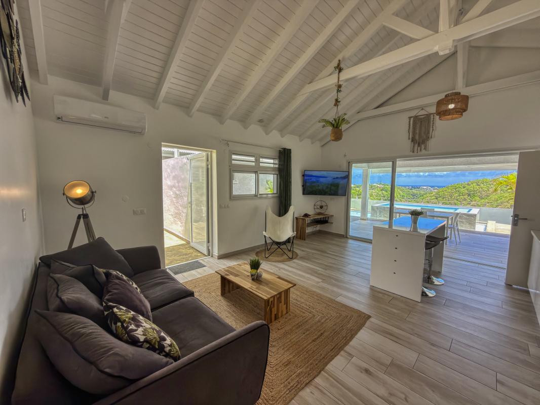 22.Location villa 2 chambres piscine vue mer Le Gosier Guadeloupe
